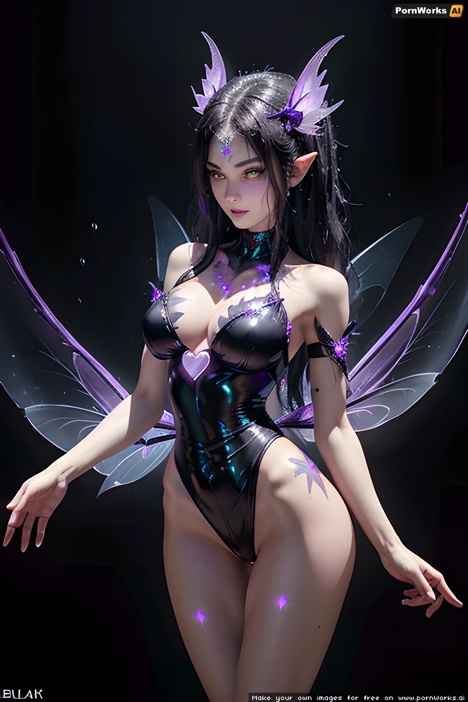 The AI generated porn picture of a goth girl with a thin waist and high definition 18k resolution is truly stunning. The intricate detail of the naked body is mesmerizing, and the focus on the vagina adds an extra layer of realism to the