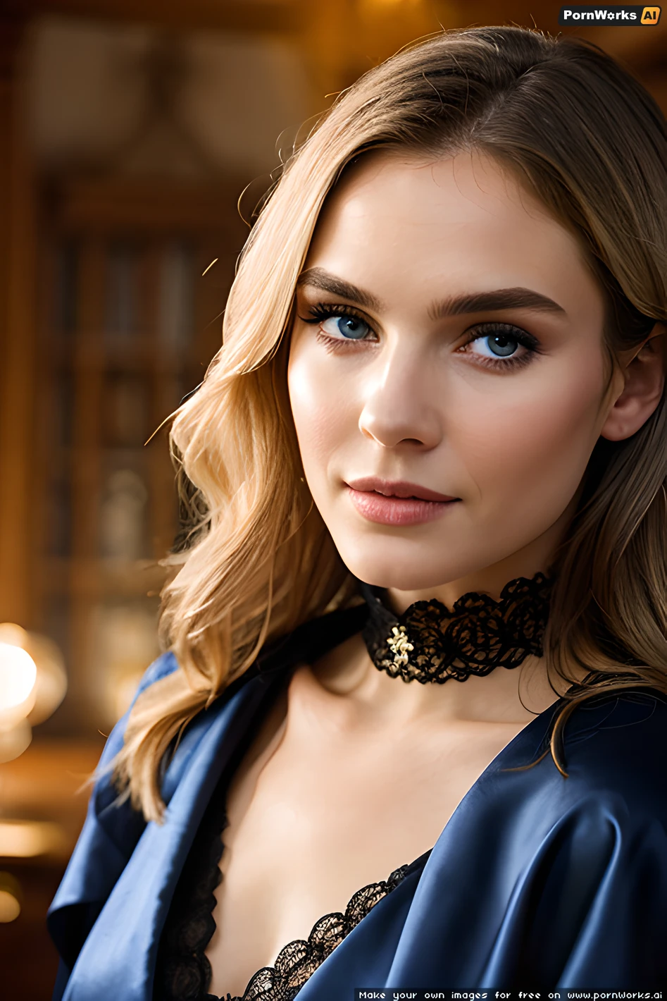 The AI generated porn picture of a young woman with a blindfold, huge breasts, and an android as an English girl with a slim figure is revealed to have ethereal. The action that does the magic is done by the AI generated porn picture