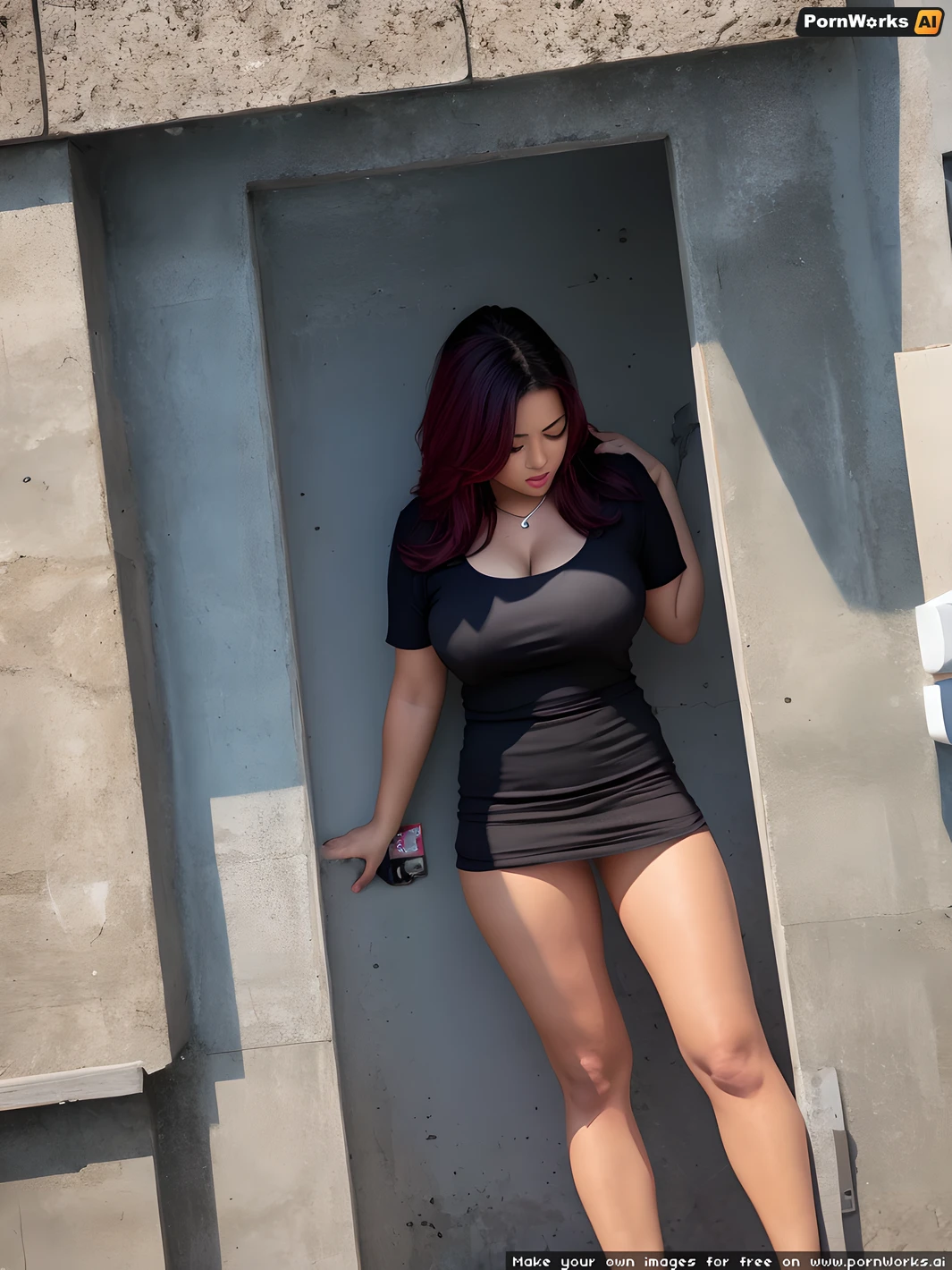 The woman stood in front of the glory hole, her heart racing with anticipation. She had heard about this place from a friend who had visited it before and promised to take her there someday. As she stepped inside, she was greeted by the sight of